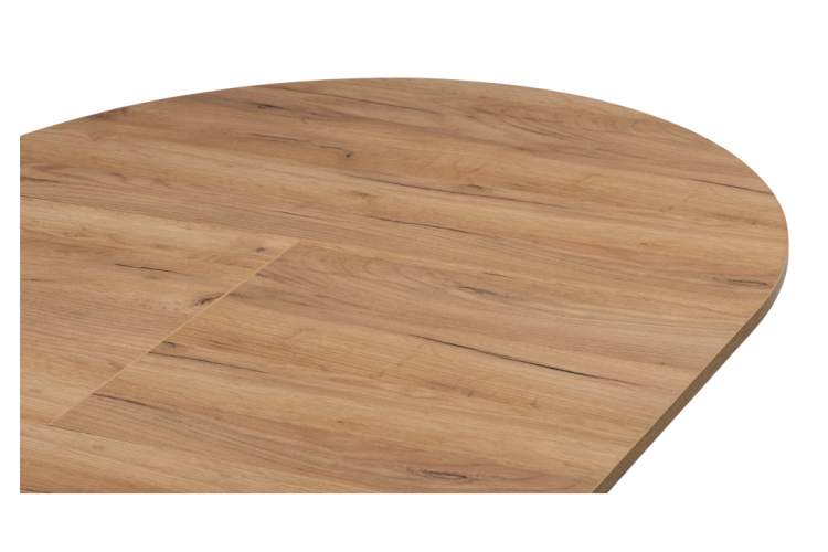 Стол деревянный Курт 90 / 130 дуб крафт золотой / черный матовый-5