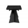 Ливи 140х80х78 черный мрамор / черный Керамический стол