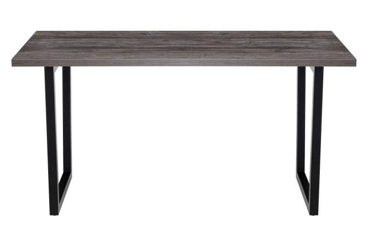 Стол деревянный Эльпатия 150 дуб рошелье / черный матовый-1