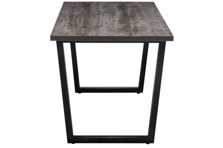 Стол деревянный Эльпатия 150 дуб рошелье / черный матовый-2