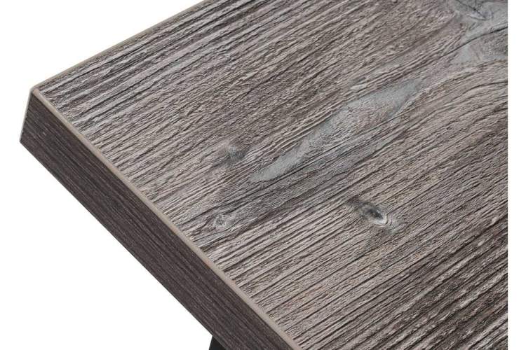 Стол деревянный Эльпатия 150 дуб рошелье / черный матовый-4