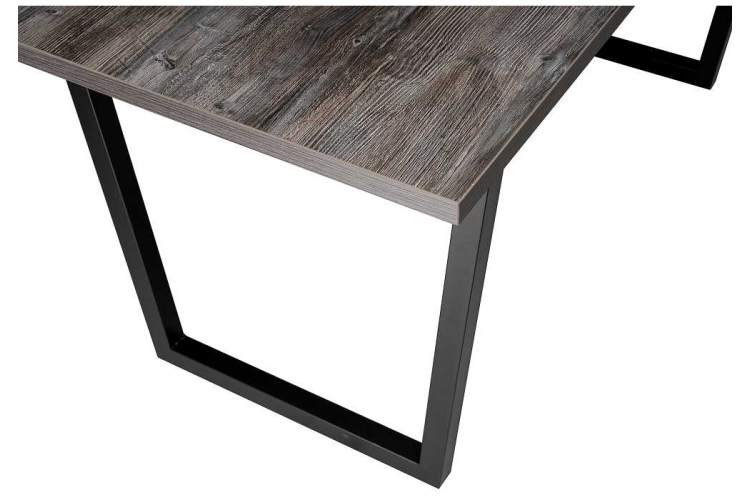 Стол деревянный Эльпатия 150 дуб рошелье / черный матовый-5