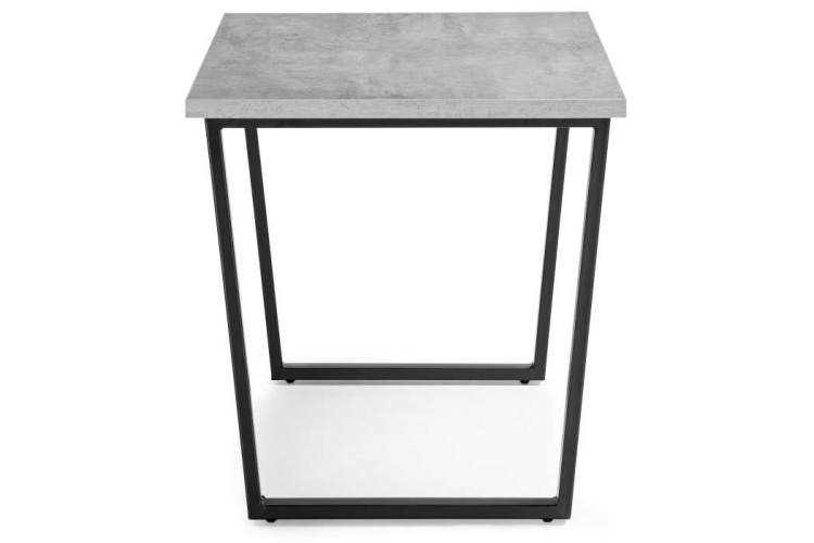Лота Лофт 140 25 мм черный матовый / бетон Стол деревянный-2