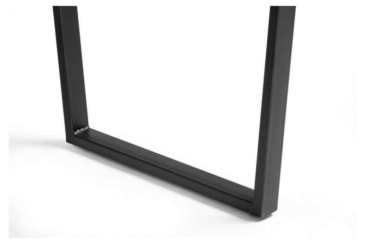 Лота Лофт 140 25 мм черный матовый / бетон Стол деревянный-4