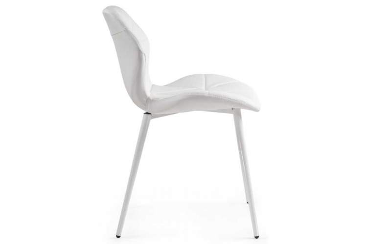 Стул на металлокаркасе Вальд экокожа белый / белый глянец-2