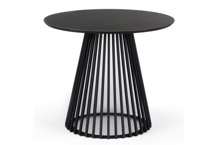 Керамический стол Нэнси 90х90х75 shakespeare black / черный