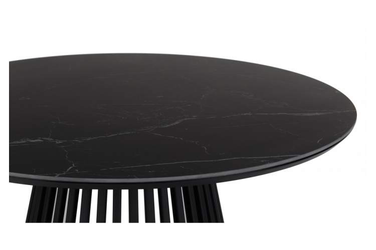 Керамический стол Нэнси 90х90х75 shakespeare black / черный-7