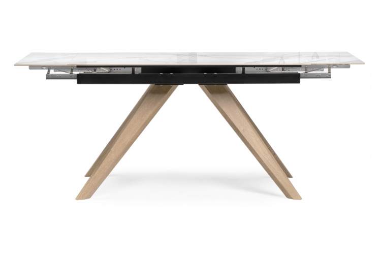 Керамический стол Морсби 140(200)х80х80 statuario cara / дуб монтана-3