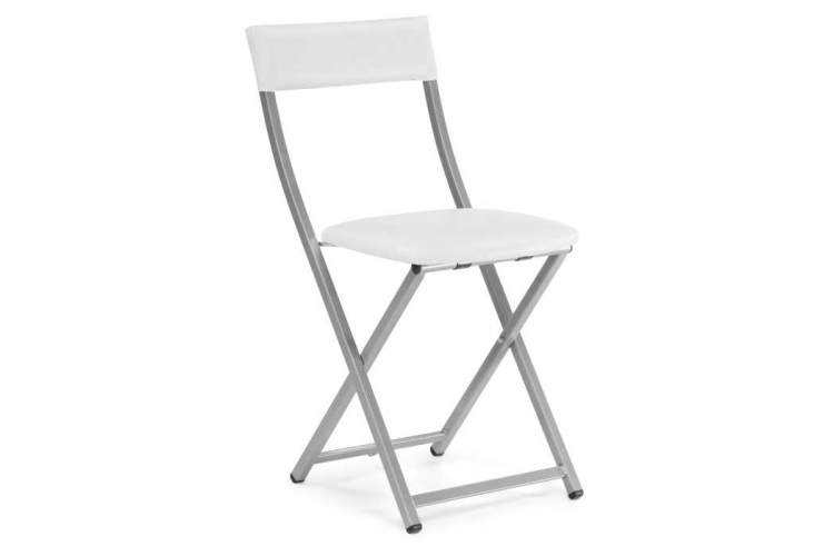 Стул на металлокаркасе Elevis белый полимер / светлый мусс