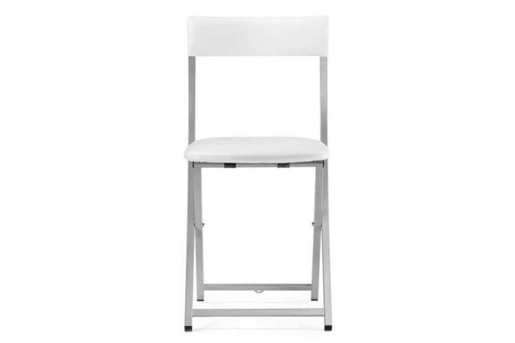 Стул на металлокаркасе Elevis белый полимер / светлый мусс-1