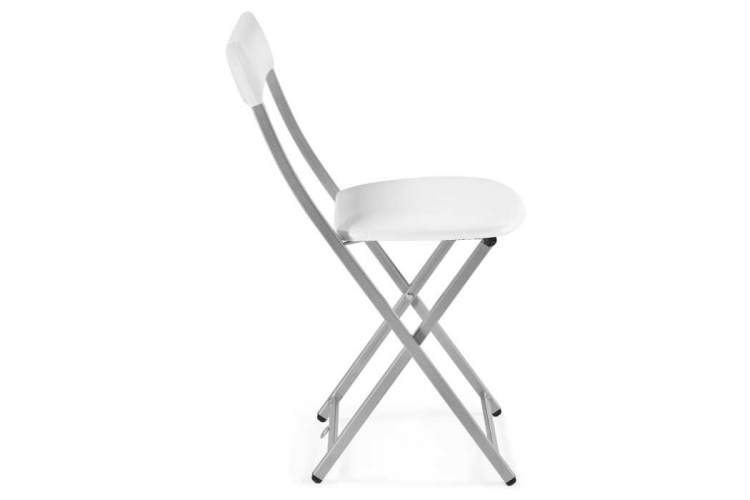 Стул на металлокаркасе Elevis белый полимер / светлый мусс-2