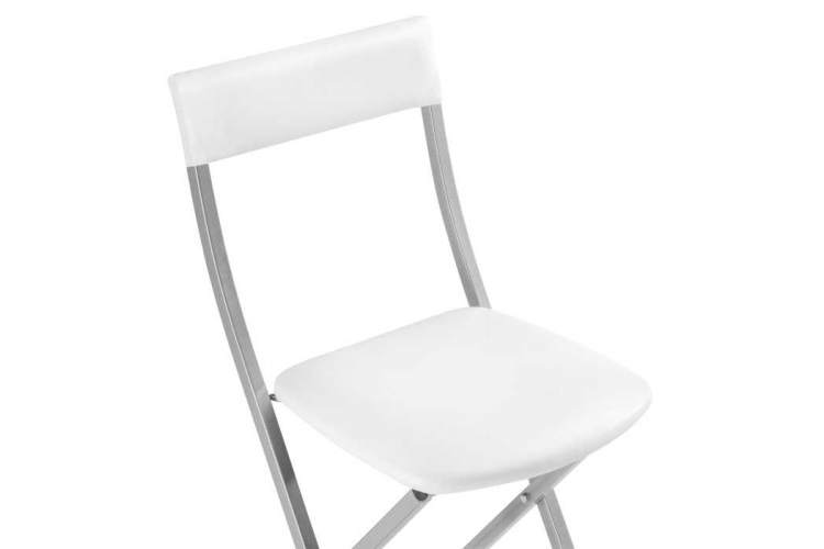 Стул на металлокаркасе Elevis белый полимер / светлый мусс-4