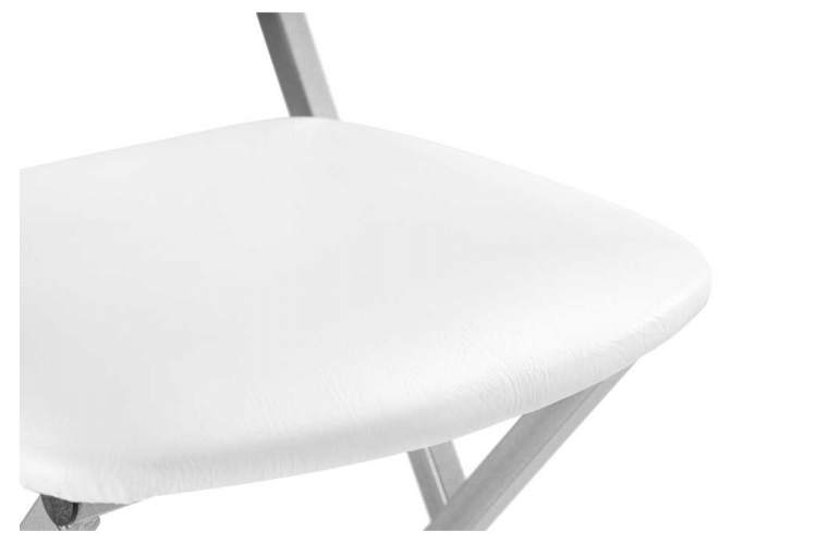 Стул на металлокаркасе Elevis белый полимер / светлый мусс-5