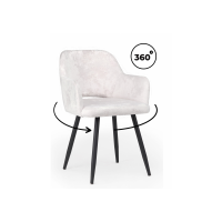 Стул на металлокаркасе Эолин 360 светло-бежевый (simple 011) / черный