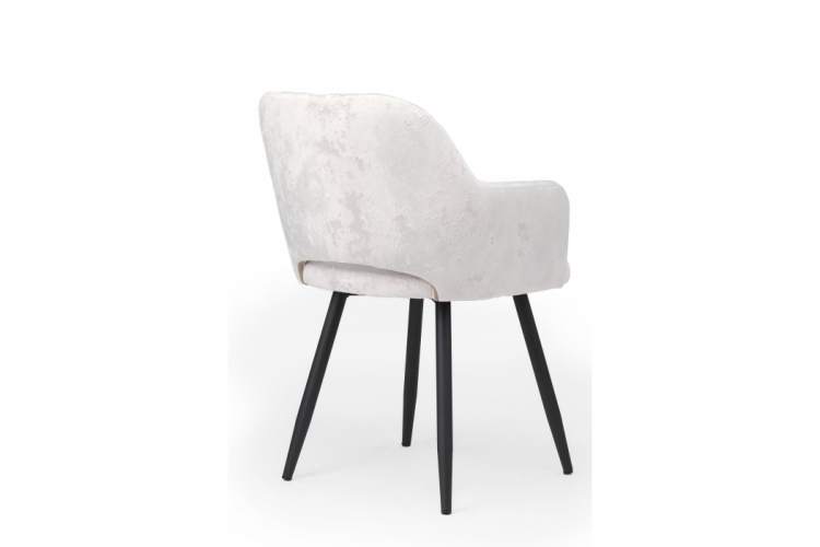 Стул на металлокаркасе Эолин 360 светло-бежевый (simple 011) / черный-4