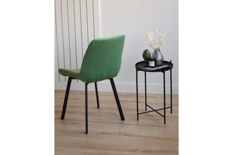 Стул на металлокаркасе Челси 360 П фисташковый (zd 651) / черный np-9