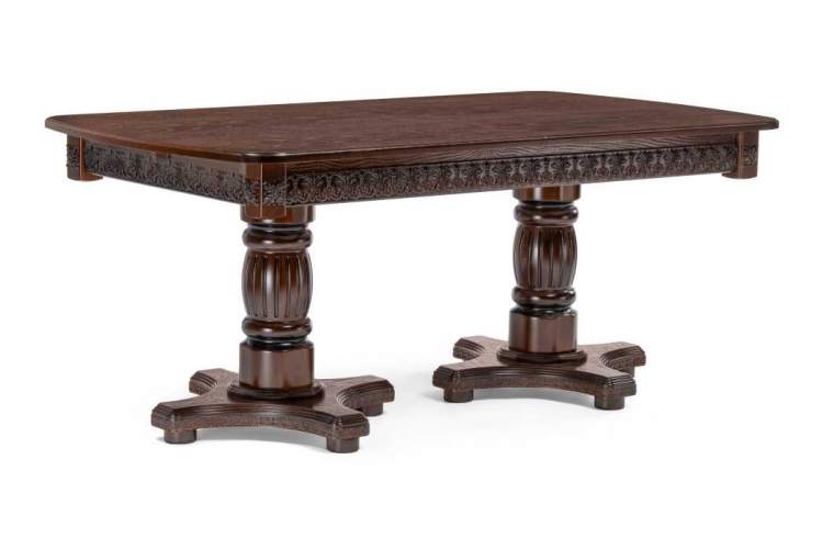 Стол деревянный Морнит 180(240)х100 орех темный / орех