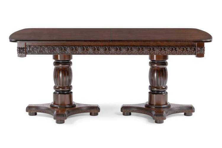 Стол деревянный Морнит 180(240)х100 орех темный / орех-1