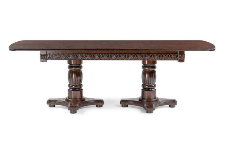 Стол деревянный Морнит 180(240)х100 орех темный / орех-2