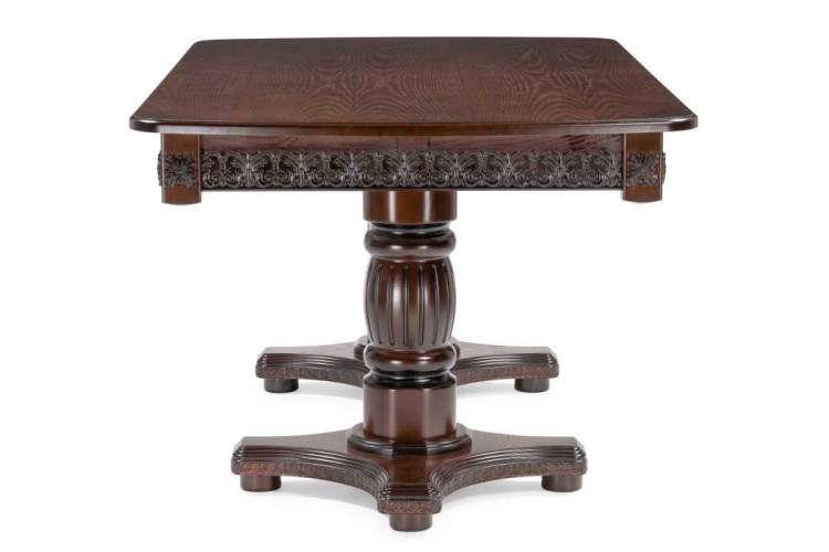 Стол деревянный Морнит 180(240)х100 орех темный / орех-3