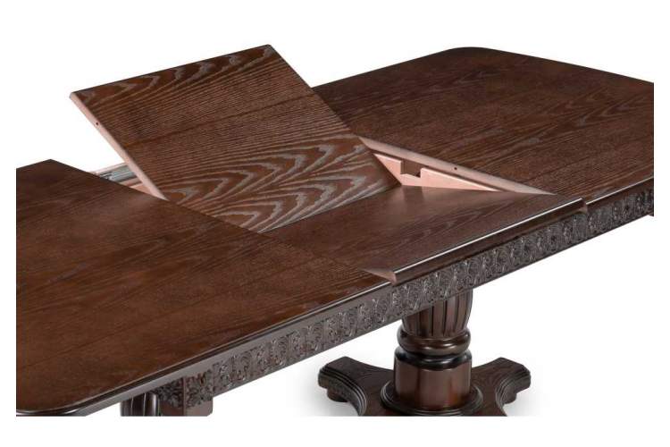 Стол деревянный Морнит 180(240)х100 орех темный / орех-4