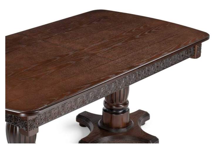 Стол деревянный Морнит 180(240)х100 орех темный / орех-5