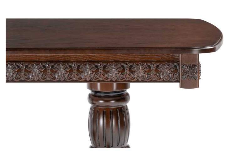 Стол деревянный Морнит 180(240)х100 орех темный / орех-6