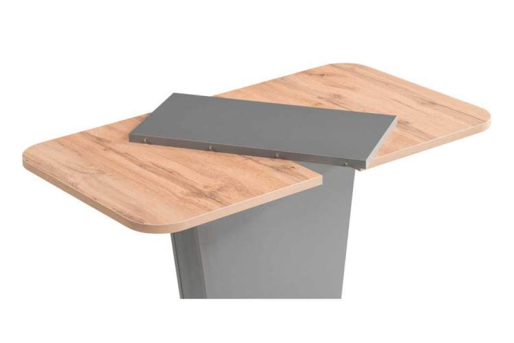 Лурвин дуб вотан / графит Стол деревянный-4