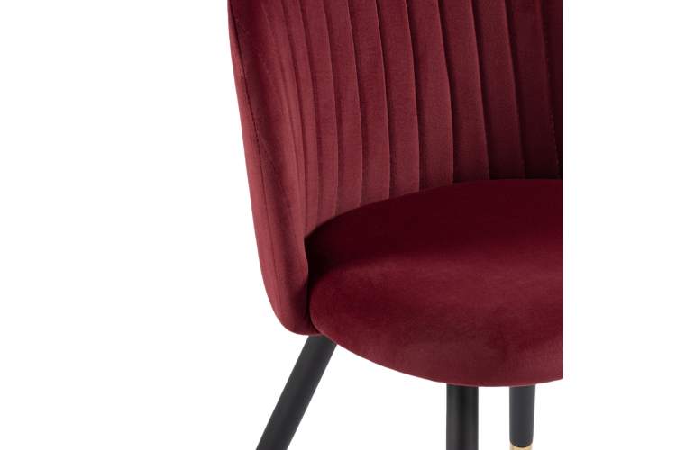 Стул на металлокаркасе Gabi wine red / black-8