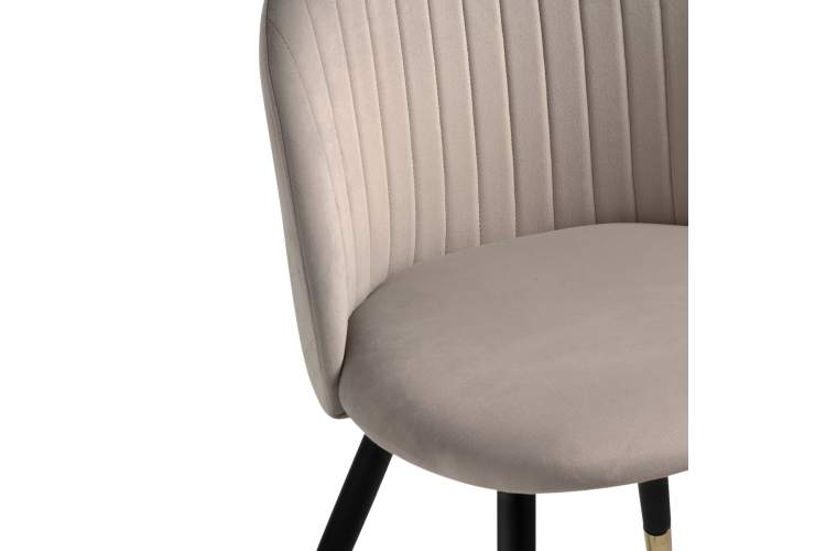 Стул на металлокаркасе Gabi latte / black / gold-8