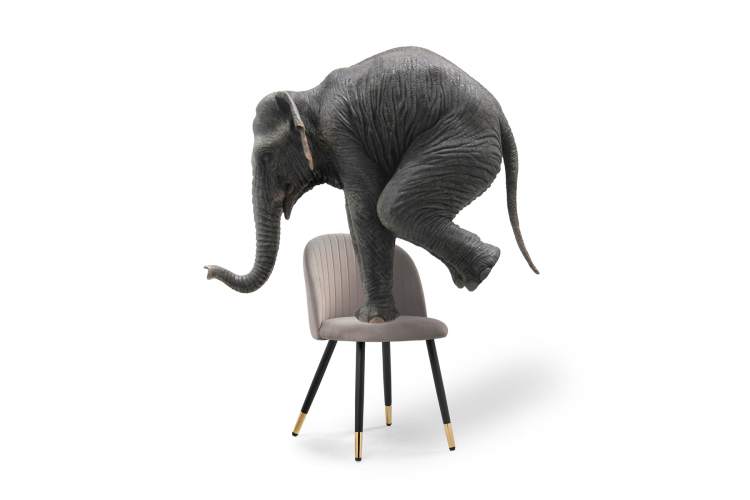 Стул на металлокаркасе Gabi latte / black / gold-9