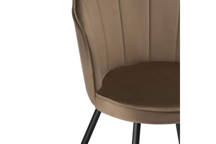 Стул на металлокаркасе Coral сappuccino / black-7