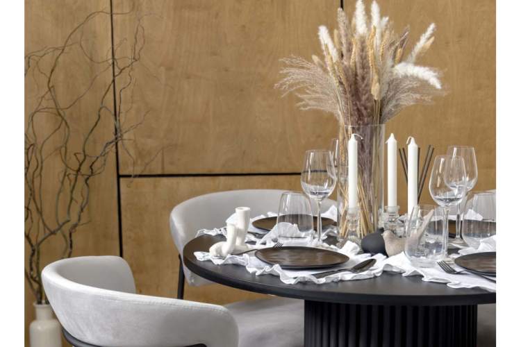 Стол деревянный Барел 100 черный / черный-3