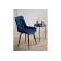Стул на металлокаркасе Челси К синий (zd 798) / черный np
