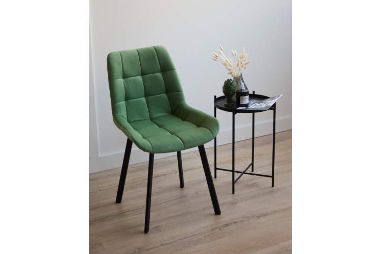 Стул на металлокаркасе Челси 360 П фисташковый (zd 651) / черный np-1