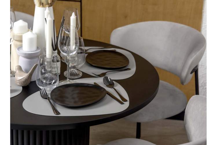 Стол деревянный Барел 100 черный / черный-10