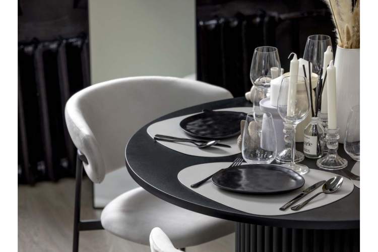 Стол деревянный Барел 100 черный / черный-11