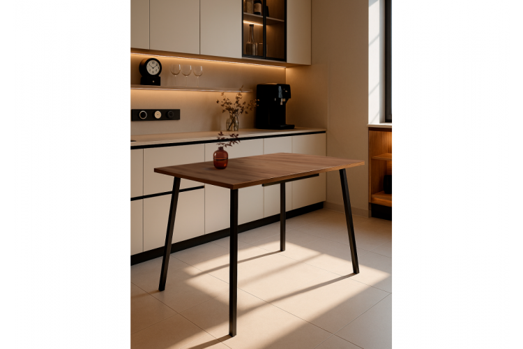 Стол деревянный Кортни 117 (157) x 77 дуб крафт золотой / черный матовый-1