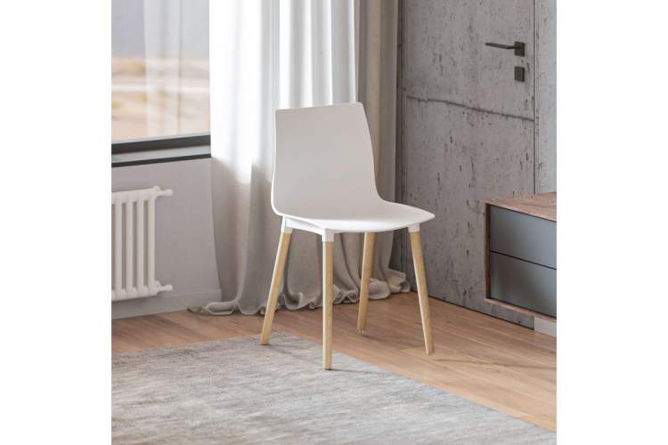 Пластиковый стул Кобе белый-2