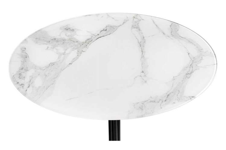 Журнальный стол Рускус белый мрамор / серый мрамор / галифакс-5