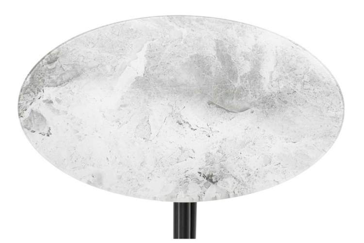 Журнальный стол Рускус белый мрамор / серый мрамор / галифакс-8