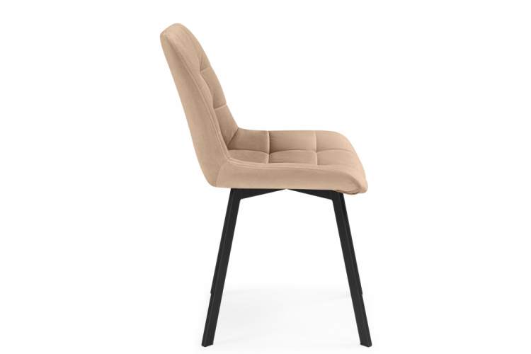 Стул на металлокаркасе Челси 360 бежевый (ZD 210) / черный-3