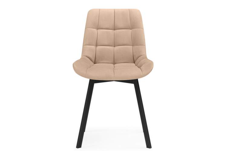 Стул на металлокаркасе Челси 360 бежевый (ZD 210) / черный-4