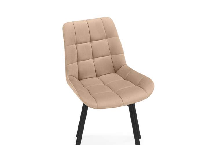 Стул на металлокаркасе Челси 360 бежевый (ZD 210) / черный-5