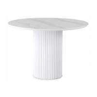 Керамический стол Барел 110 patagonoa bianco repose / белый