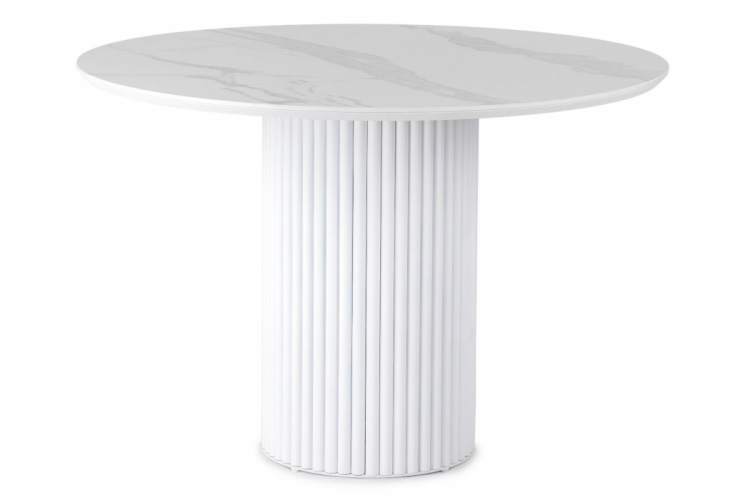 Керамический стол Барел 110 patagonoa bianco repose / белый