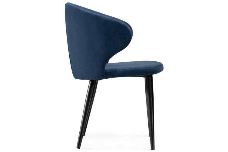 Стул на металлокаркасе Алсисар темно-синий / черный-2