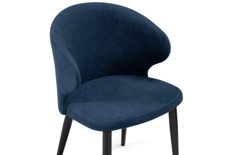 Стул на металлокаркасе Алсисар темно-синий / черный-4