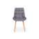 Стул деревянный Челси темно-серый (zd 995) / светлое дерево np