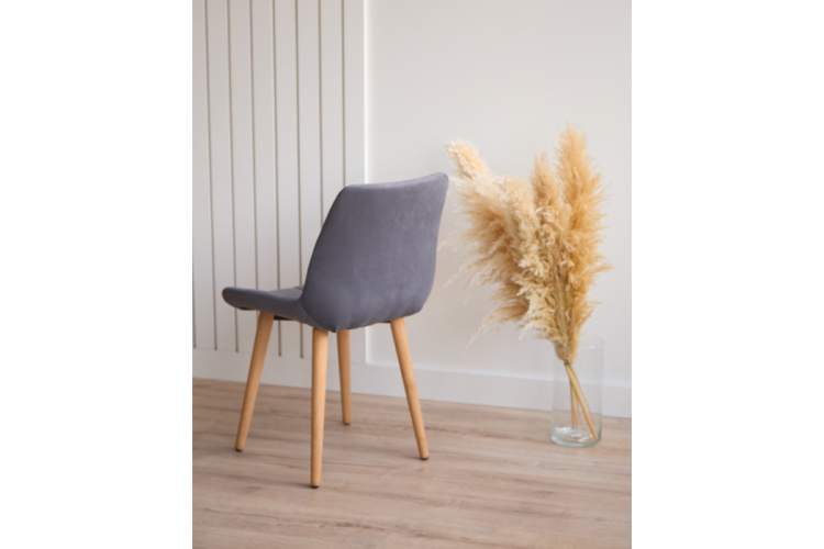 Стул деревянный Челси темно-серый (zd 995) / светлое дерево np-8